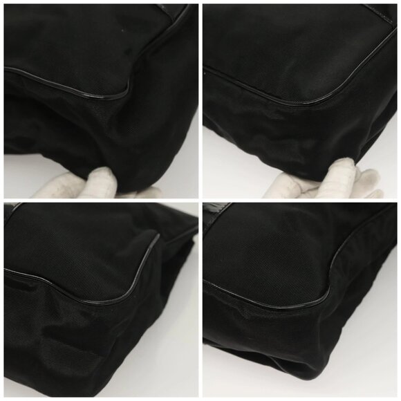 Salvatore Ferragamo Vala Tote Bag Nylon Black Gold Auth gh381 - Picture 15 of 15